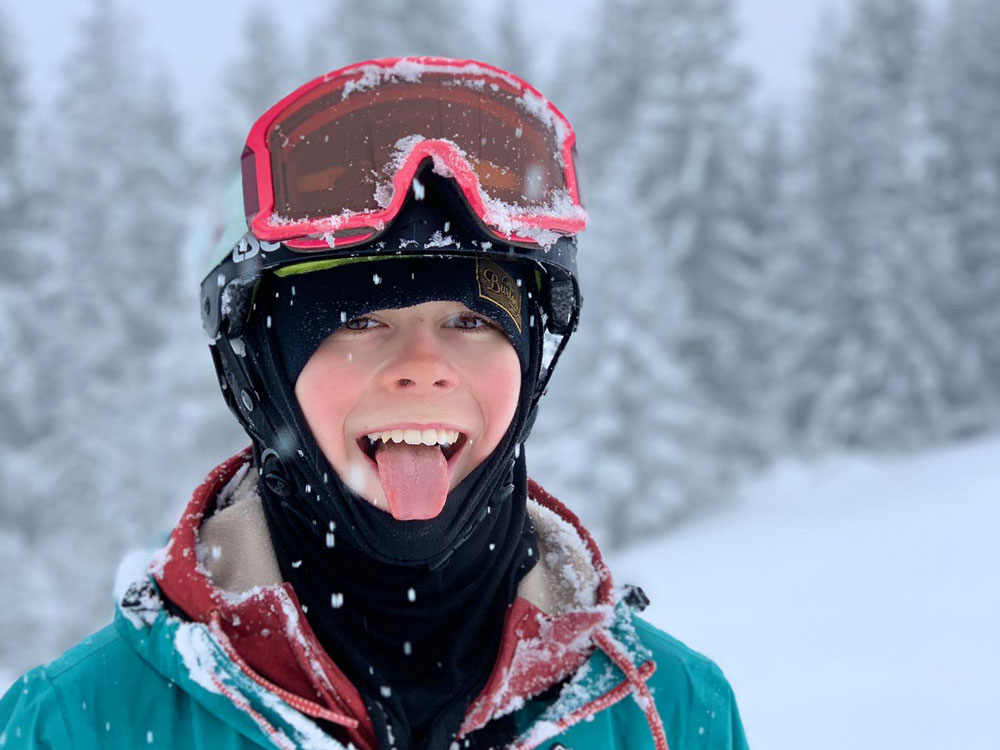 Jonas Hasler aus Ottoberg TG, 13 Jahre alt, Snowboard